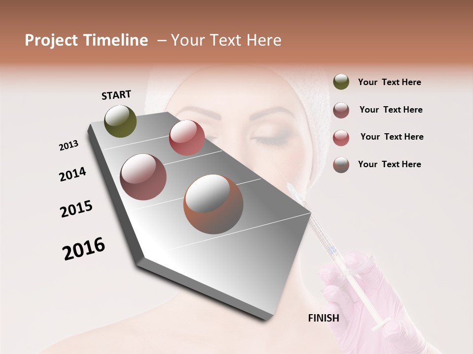 Anesthetic Girl Salon PowerPoint Template