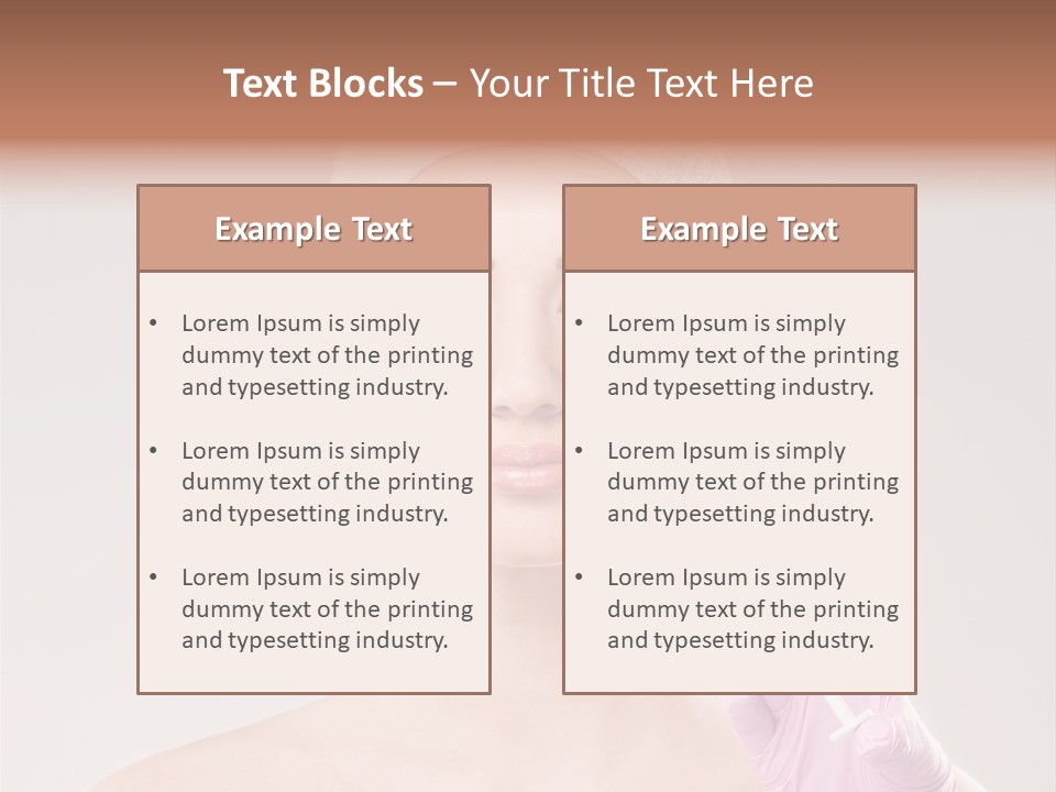 Anesthetic Girl Salon PowerPoint Template