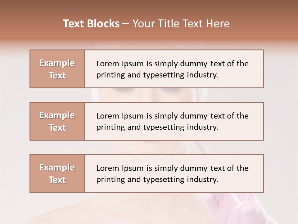 Anesthetic Girl Salon PowerPoint Template