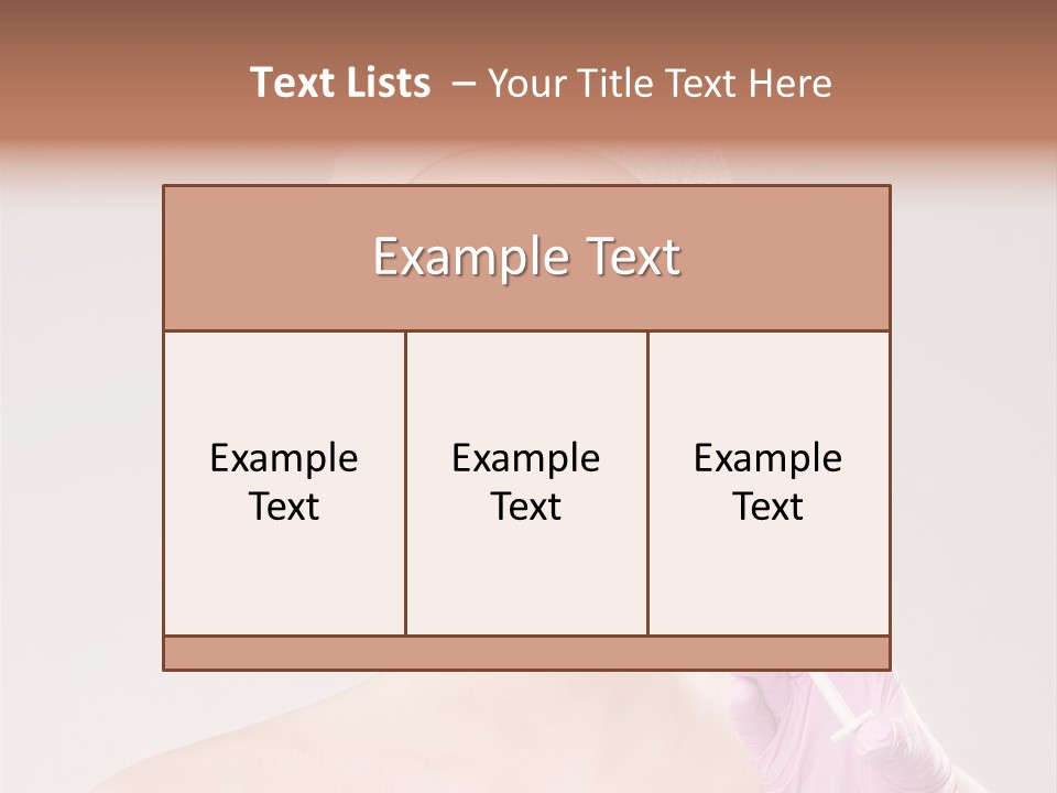 Anesthetic Girl Salon PowerPoint Template