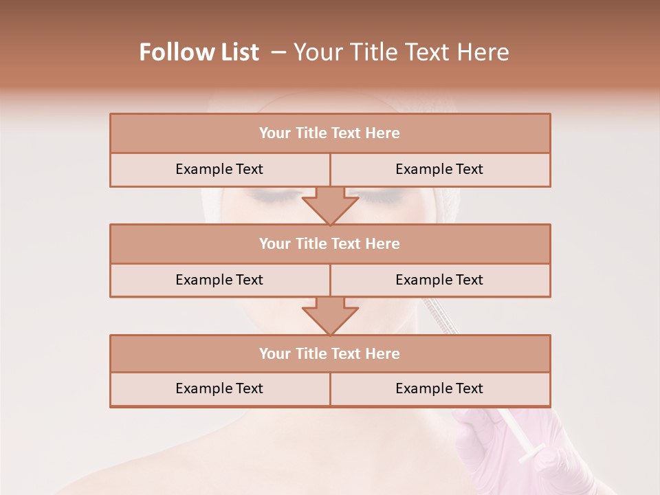 Anesthetic Girl Salon PowerPoint Template