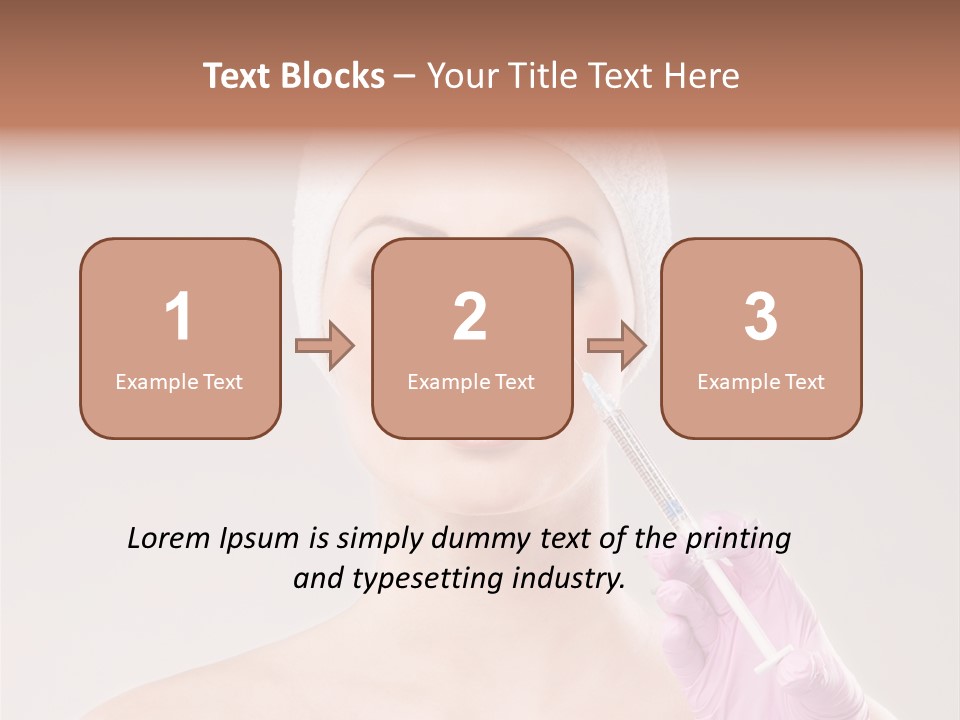 Anesthetic Girl Salon PowerPoint Template