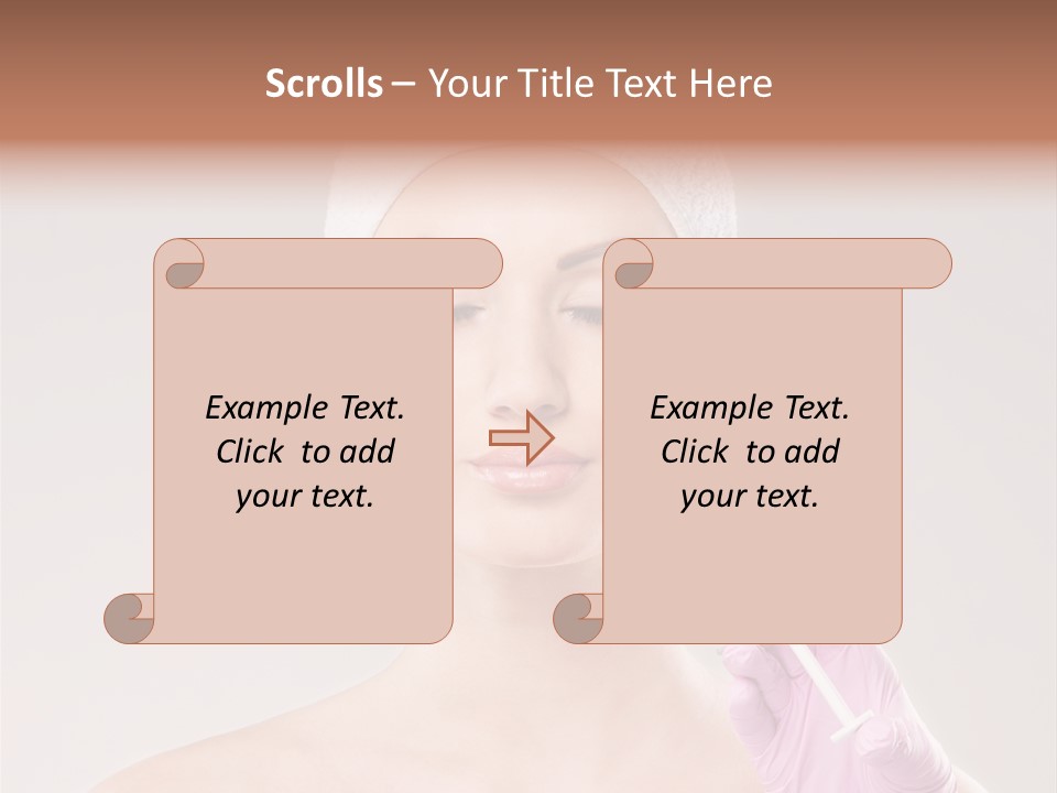 Anesthetic Girl Salon PowerPoint Template