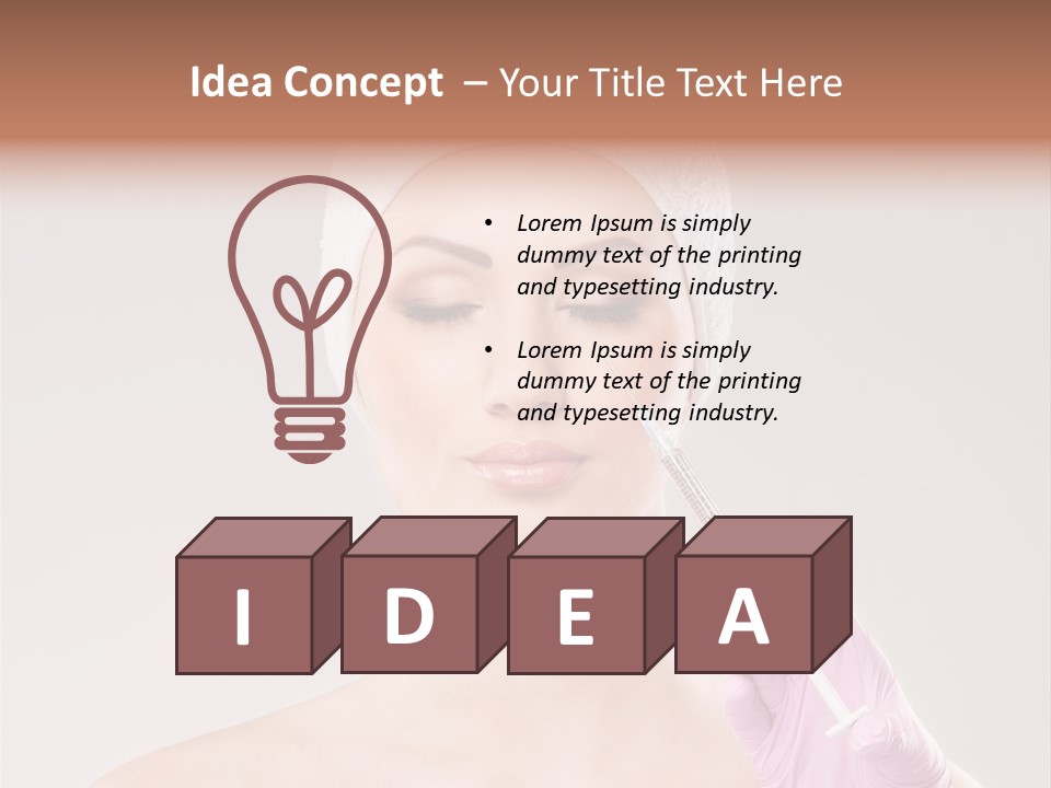 Anesthetic Girl Salon PowerPoint Template