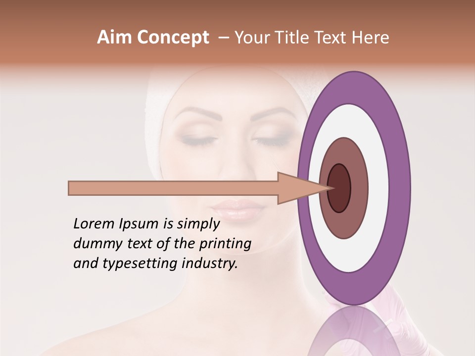 Anesthetic Girl Salon PowerPoint Template