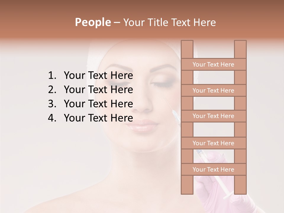Anesthetic Girl Salon PowerPoint Template