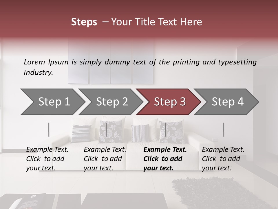 Residential Relax Room PowerPoint Template