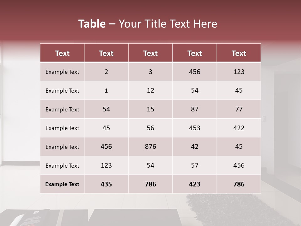 Residential Relax Room PowerPoint Template