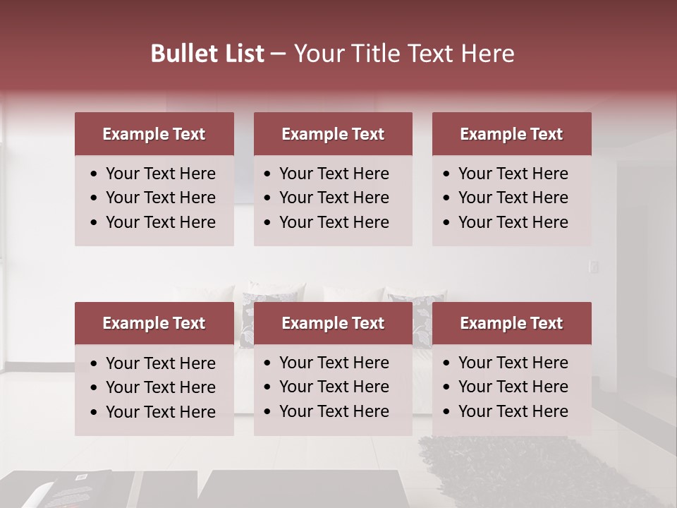 Residential Relax Room PowerPoint Template