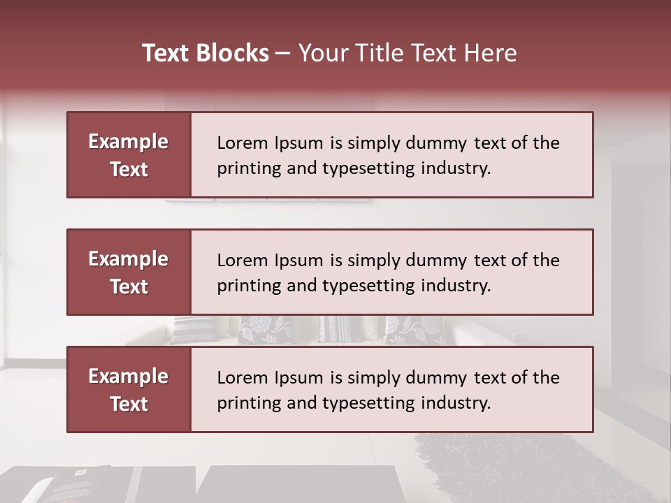 Residential Relax Room PowerPoint Template