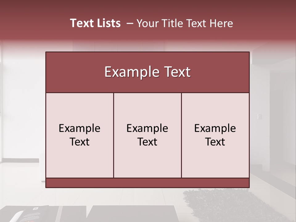 Residential Relax Room PowerPoint Template