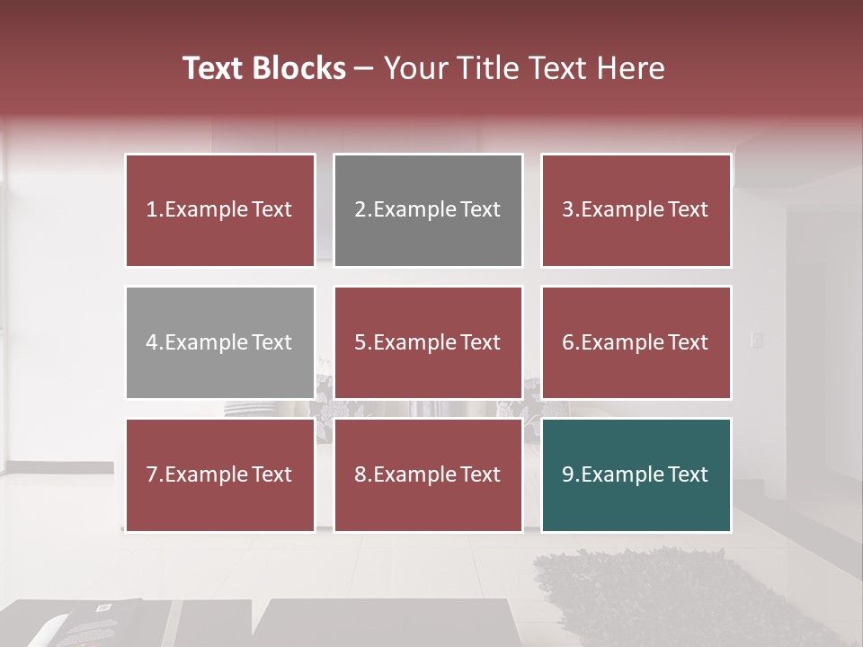 Residential Relax Room PowerPoint Template