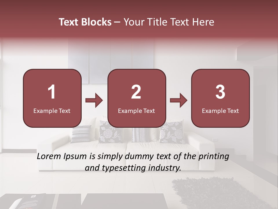 Residential Relax Room PowerPoint Template