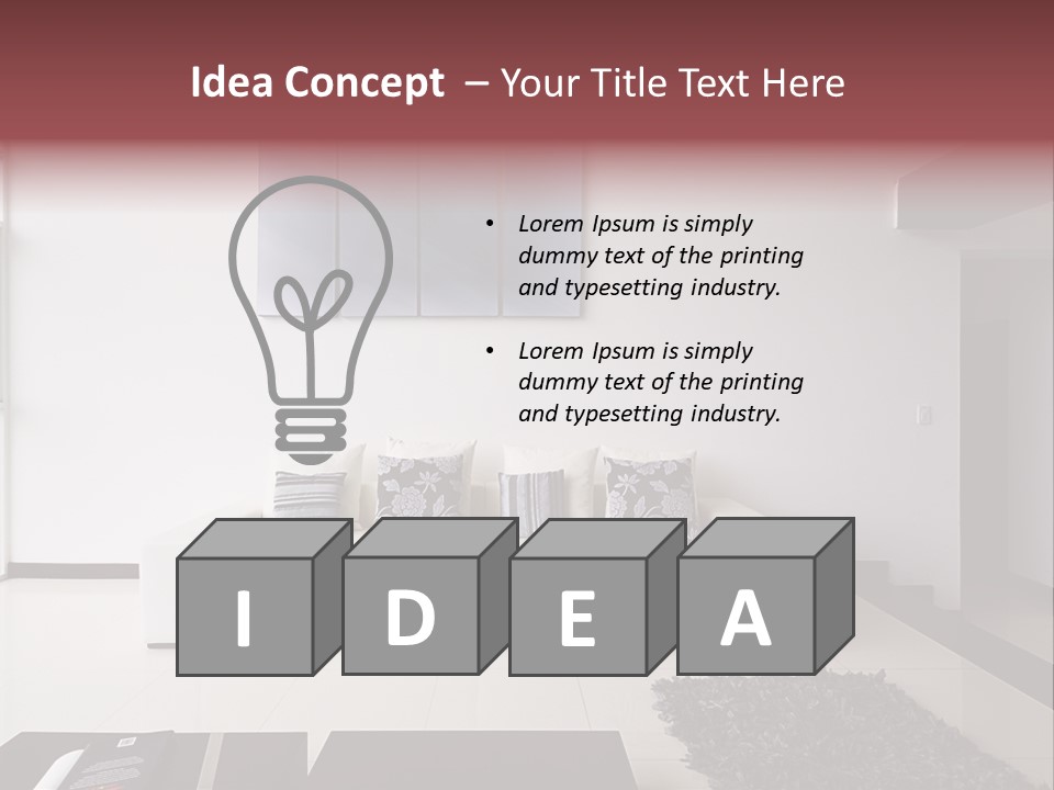 Residential Relax Room PowerPoint Template