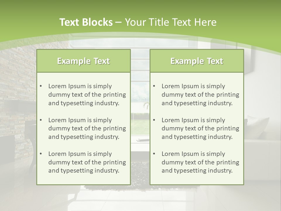 Red Beige Home PowerPoint Template