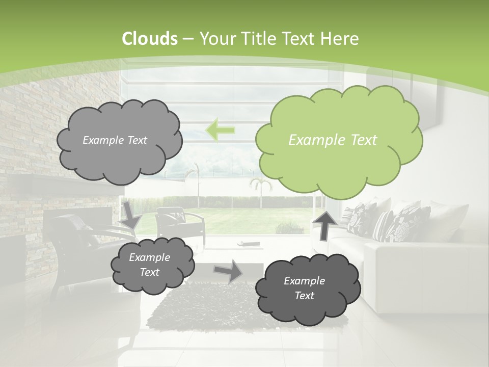 Red Beige Home PowerPoint Template