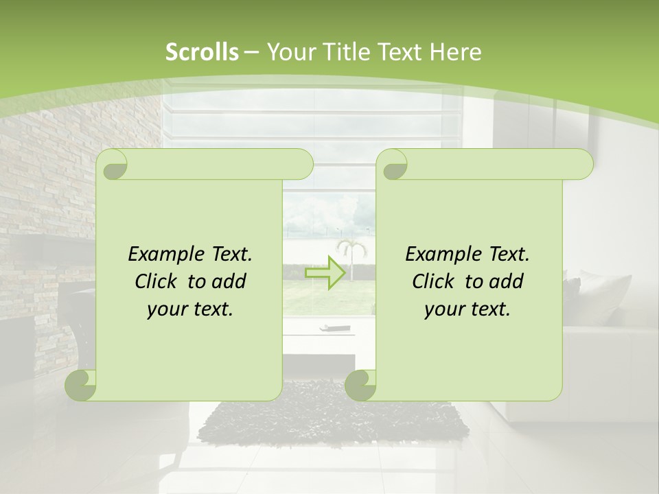 Red Beige Home PowerPoint Template