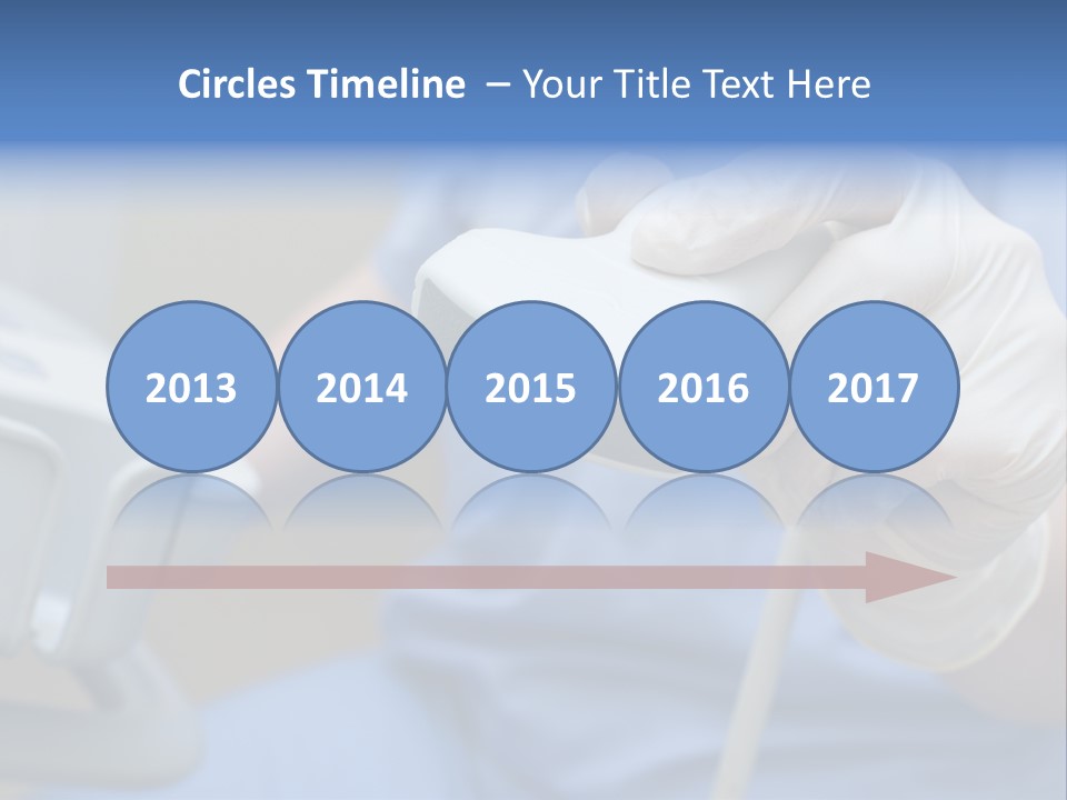 A Person In A Blue Shirt Is Holding A Device PowerPoint Template