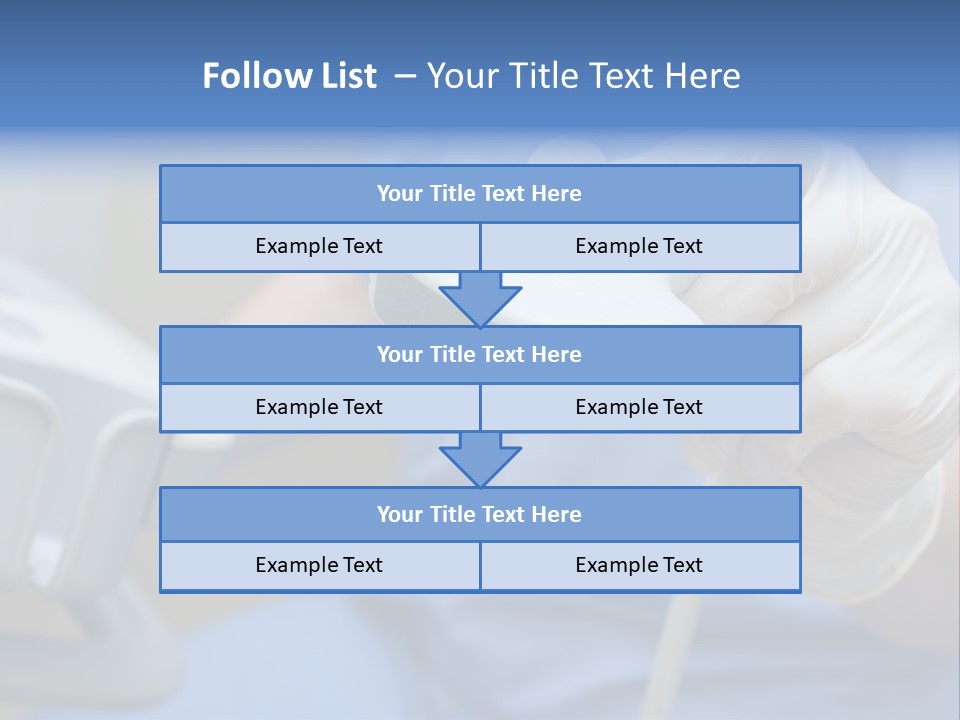 A Person In A Blue Shirt Is Holding A Device PowerPoint Template