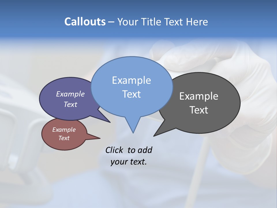 A Person In A Blue Shirt Is Holding A Device PowerPoint Template