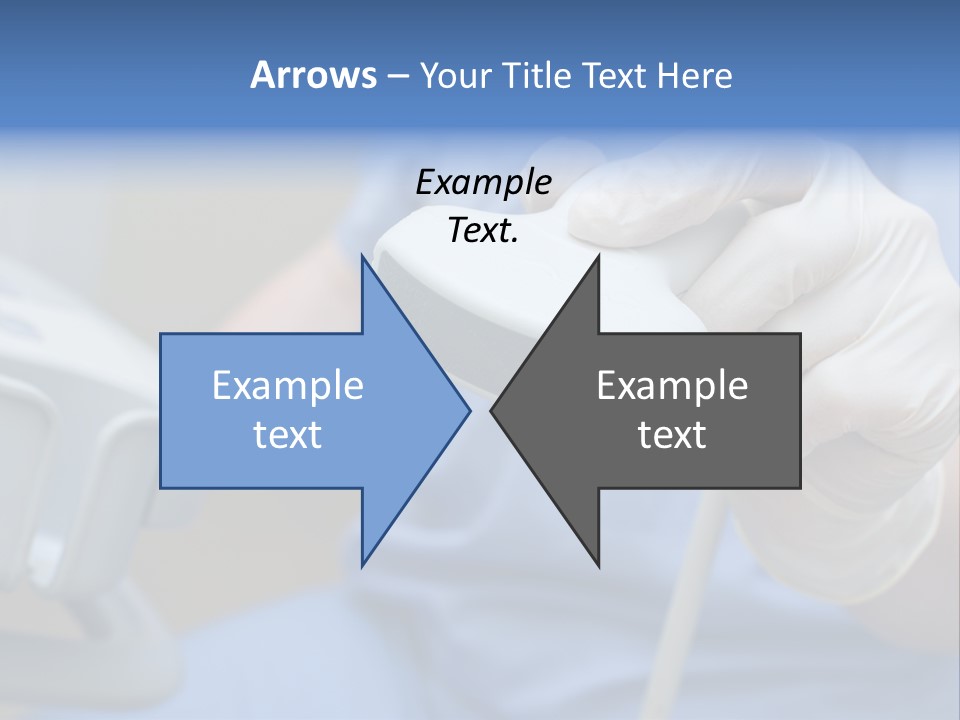 A Person In A Blue Shirt Is Holding A Device PowerPoint Template