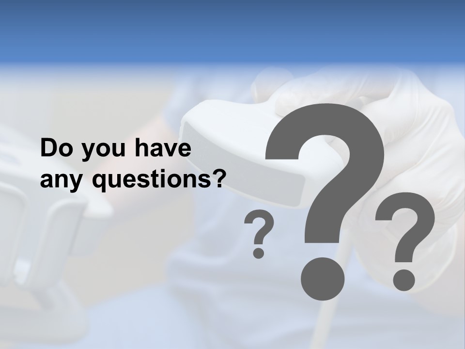 A Person In A Blue Shirt Is Holding A Device PowerPoint Template