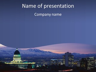 Evening California North America PowerPoint Template