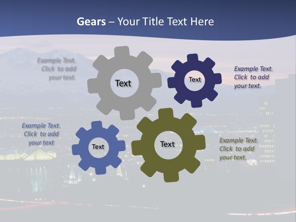 Evening California North America PowerPoint Template