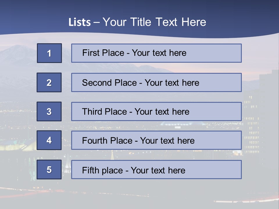Evening California North America PowerPoint Template