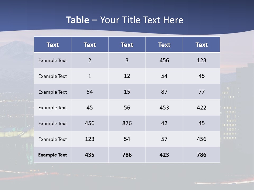 Evening California North America PowerPoint Template