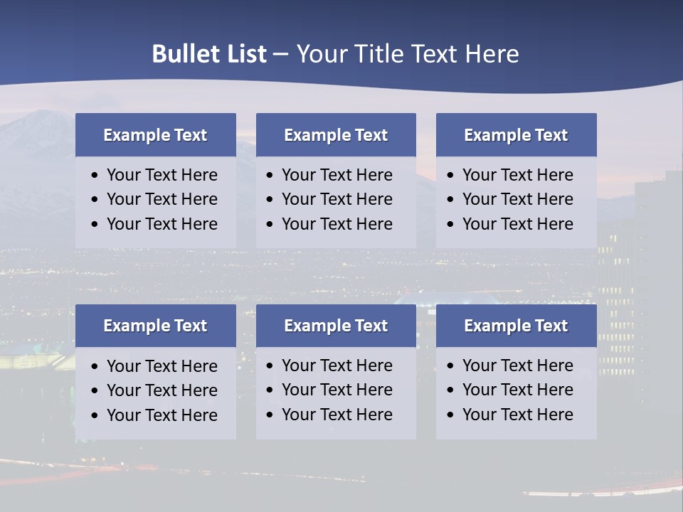 Evening California North America PowerPoint Template