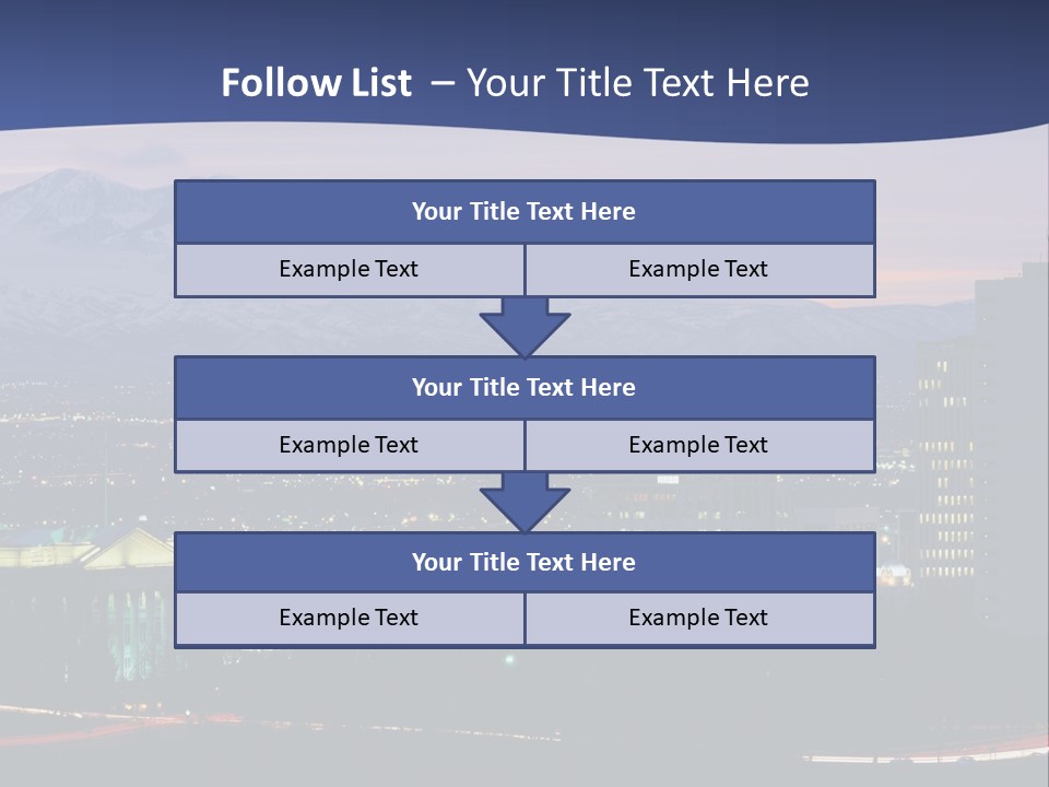 Evening California North America PowerPoint Template