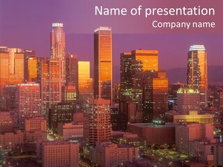 Evening California North America PowerPoint Template