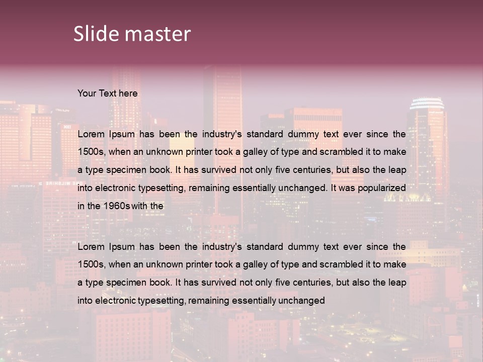 Evening California North America PowerPoint Template