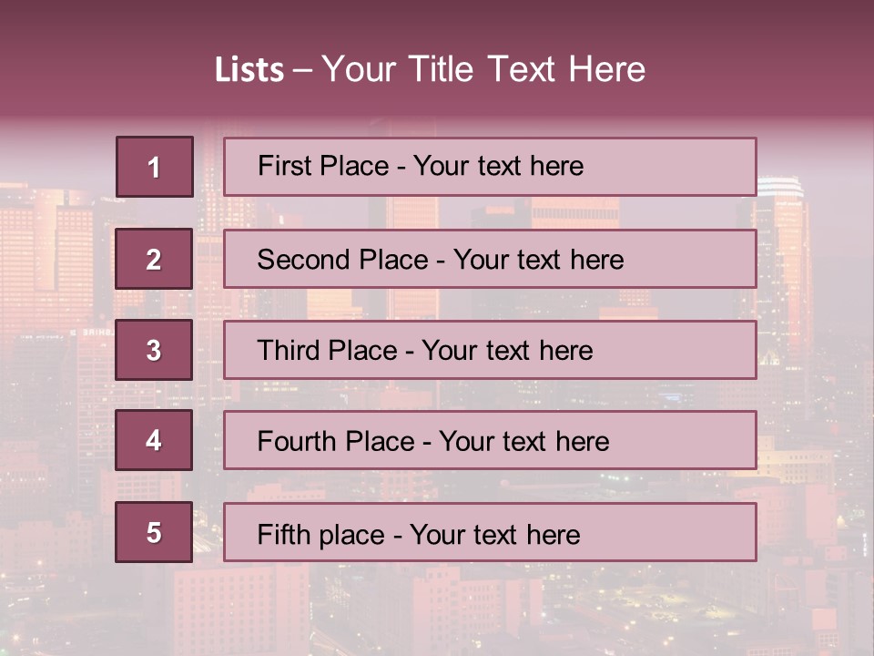 Evening California North America PowerPoint Template