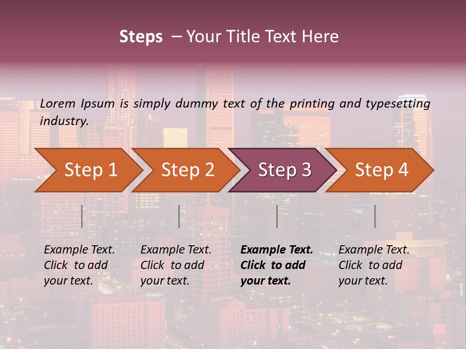 Evening California North America PowerPoint Template