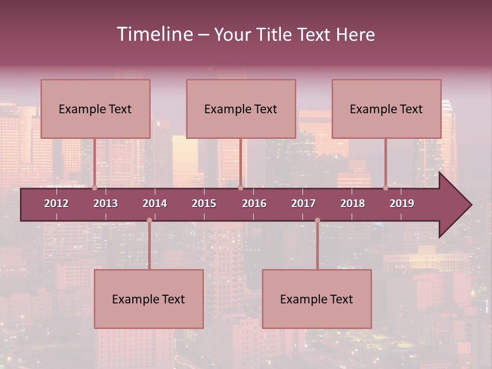 Evening California North America PowerPoint Template
