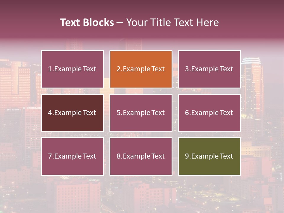 Evening California North America PowerPoint Template