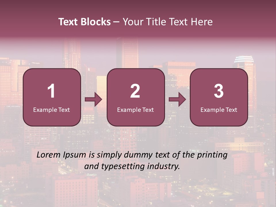 Evening California North America PowerPoint Template