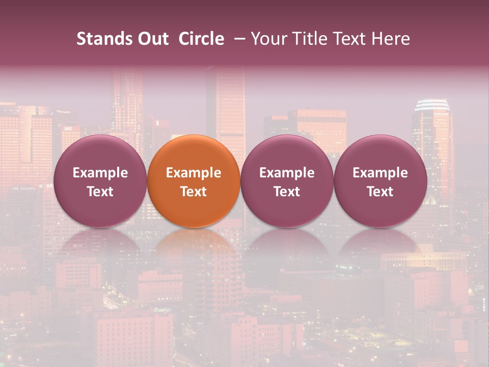 Evening California North America PowerPoint Template