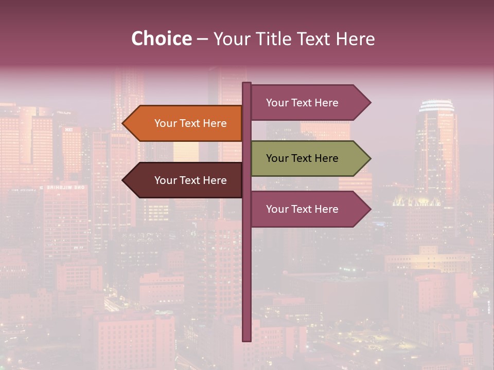 Evening California North America PowerPoint Template
