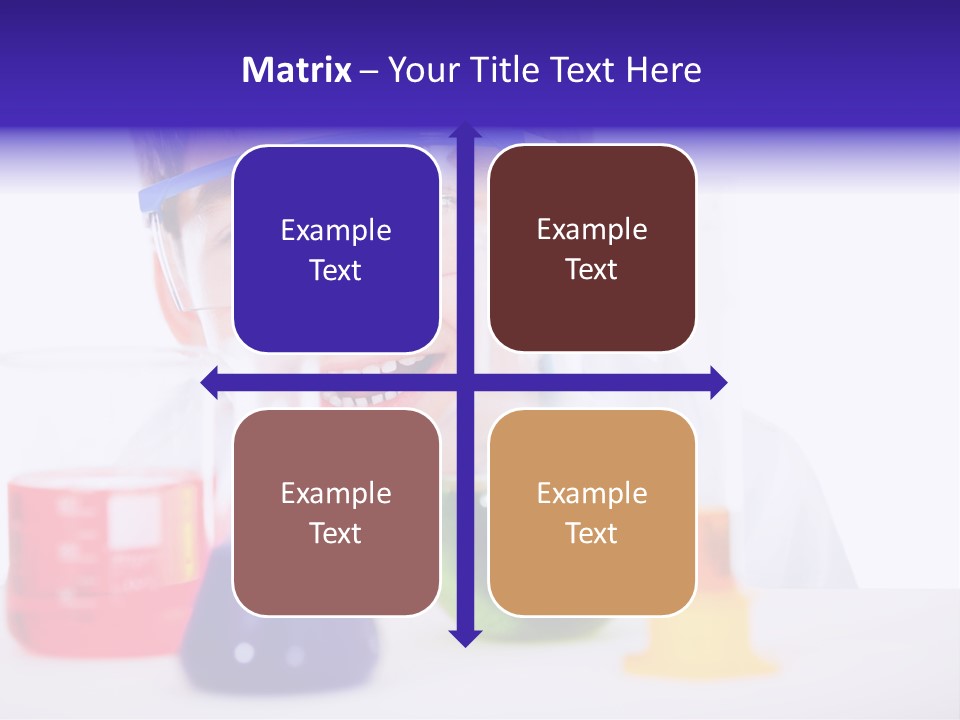 Isolated Chemist Child PowerPoint Template
