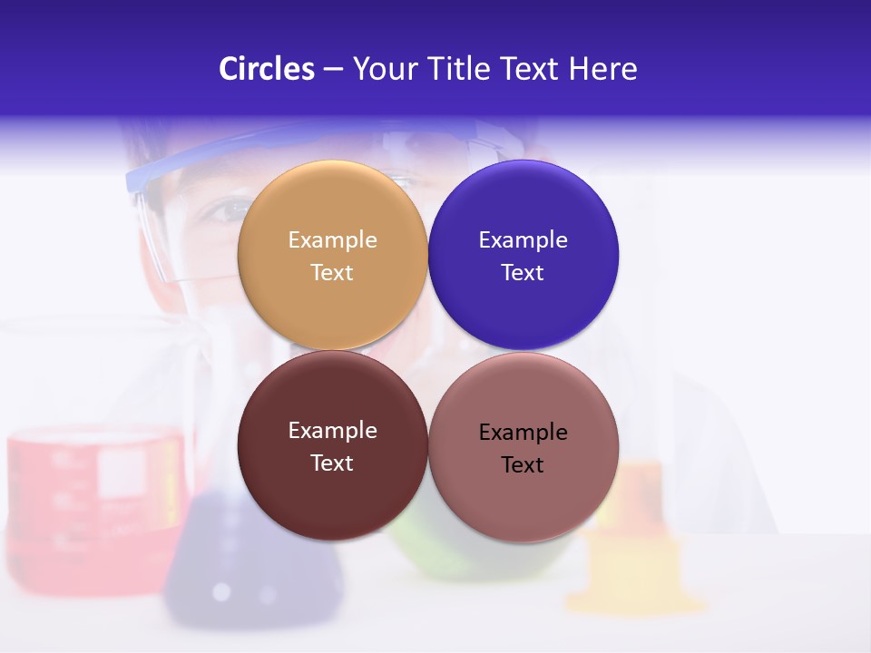 Isolated Chemist Child PowerPoint Template