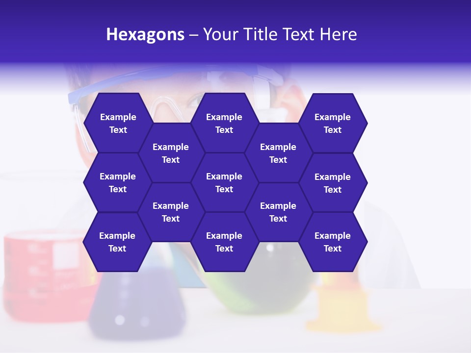 Isolated Chemist Child PowerPoint Template