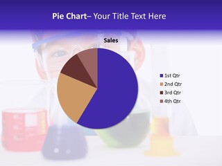 Isolated Chemist Child PowerPoint Template