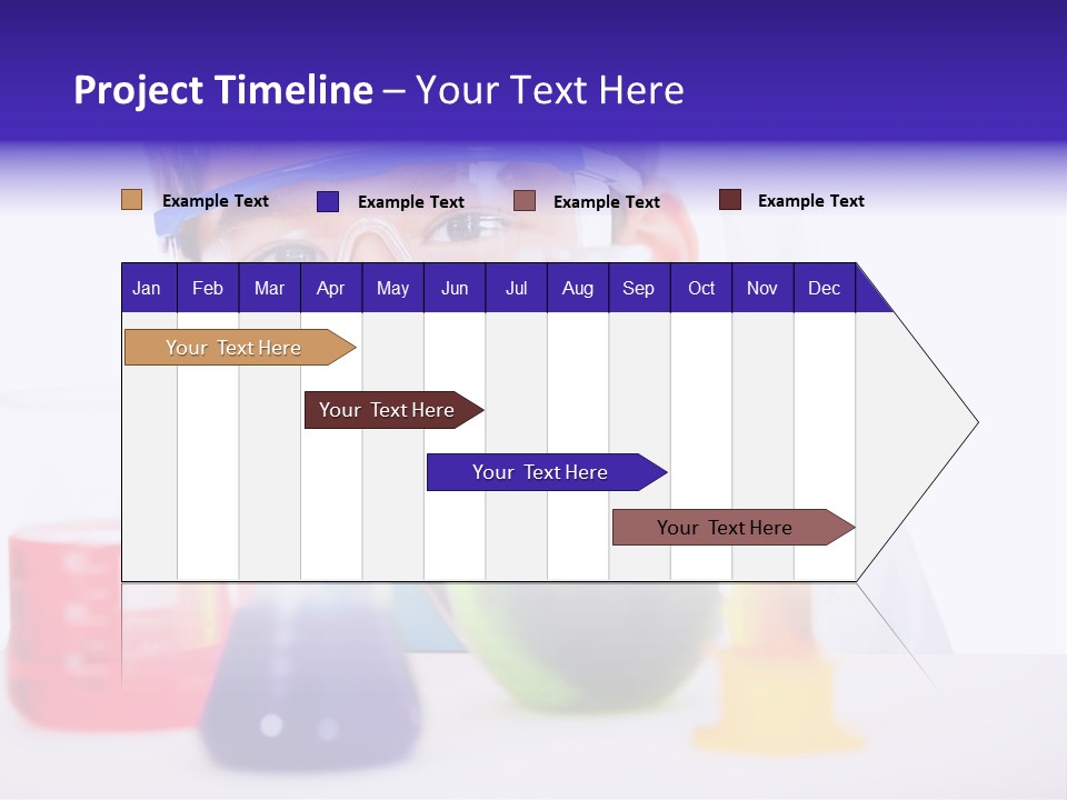 Isolated Chemist Child PowerPoint Template