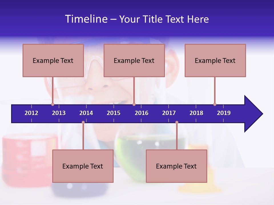 Isolated Chemist Child PowerPoint Template