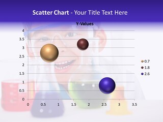 Isolated Chemist Child PowerPoint Template