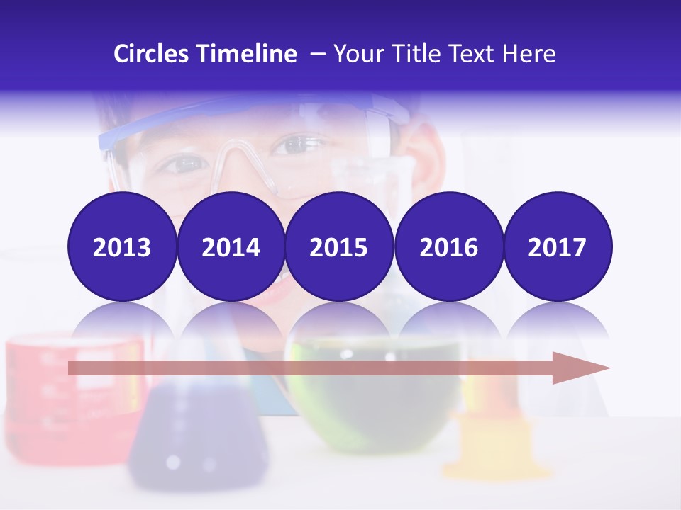 Isolated Chemist Child PowerPoint Template