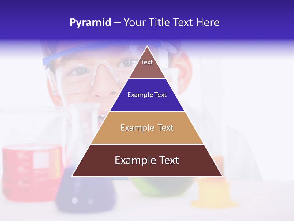 Isolated Chemist Child PowerPoint Template
